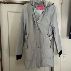 Betsey Johnson Light Gray Trench Coat